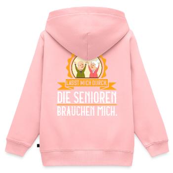 Altenpflege Altenheim Altenpflegerin Geschenk - Kinder Premium Organic Zip Hoodie - Rosa - Hinten - AI Model Kid Female (0cm)