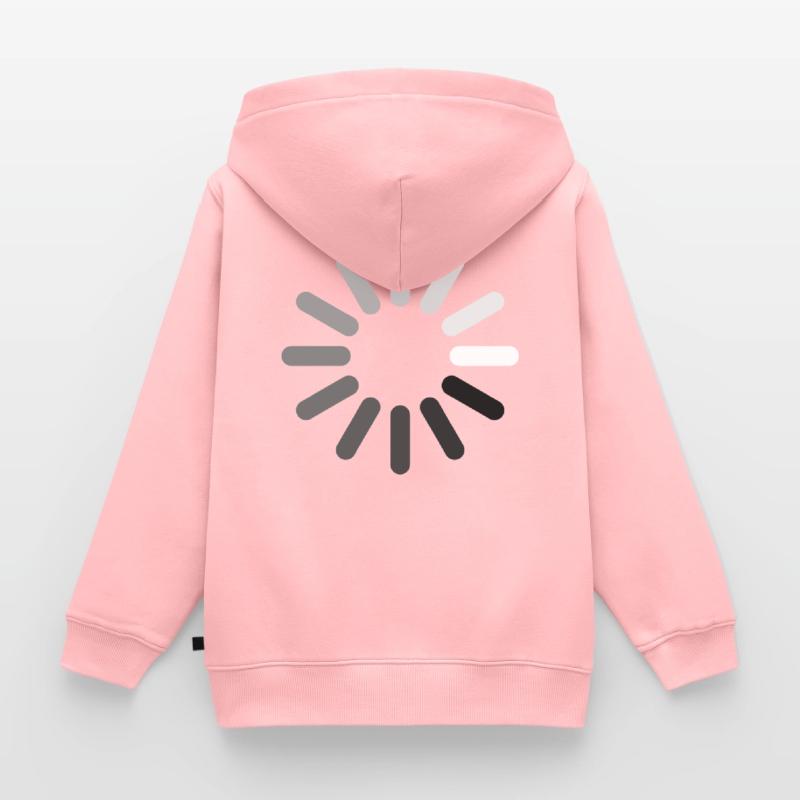 Loading Icon (Negative) Kids Premium Organic Zip-up Hoodie
