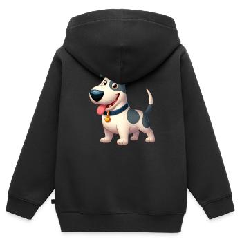 Bull Terrier 3 - Kids Premium Organic Zip-up Hoodie - black - Back - AI Model Kid Male (0cm)