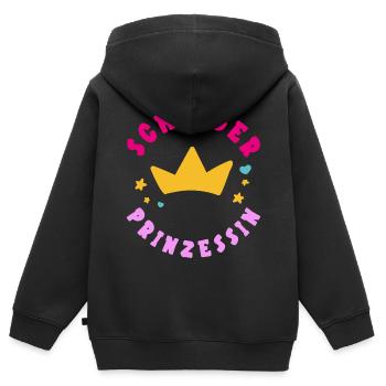 Schlager Prinzessin Krone Party Festival Outfit - Kinder Premium Organic Zip Hoodie - Schwarz - Hinten - AI Model Kid Male (0cm)
