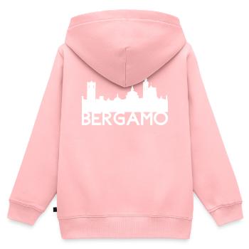Bergamo - Kids Premium Organic Zip-up Hoodie - rose - Back - AI Model Kid Female (0cm)