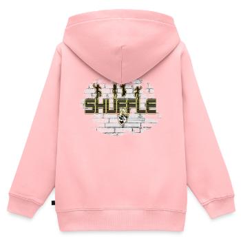 Shuffle Wall - Dance - Music - Dancer - DJ - Kids Premium Organic Zip-up Hoodie - rose - Back - AI Model Kid Female (0cm)