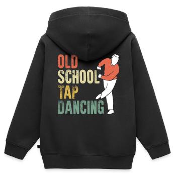 Awesome Old School Tap Dancing For A Tap Dance Tap - Kinder Premium Organic Zip Hoodie - Schwarz - Hinten - AI Model Kid Male (0cm)