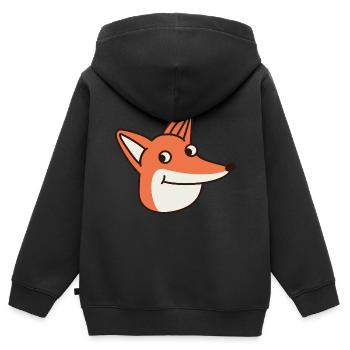 Wildtiere - Kinder Premium Organic Zip Hoodie - Schwarz - Hinten - AI Model Kid Male (0cm)
