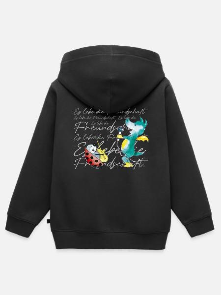 TABALUGA Und Bully Singen - Kinder Premium Organic Zip Hoodie - Schwarz