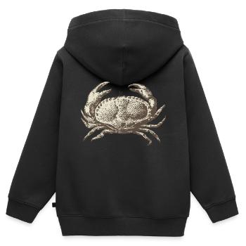 Meerestiere - Kinder Premium Organic Zip Hoodie - Schwarz - Hinten - AI Model Kid Male (0cm)