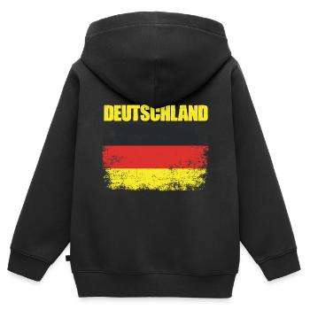 Fantastic German flag for German - Kids Premium Organic Zip-up Hoodie - black - Back - AI Model Kid Male (0cm)