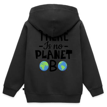 There is No Planet B Fridays for Future Design - Kinder Premium Organic Zip Hoodie - Schwarz - Hinten - AI Model Kid Male (0cm)