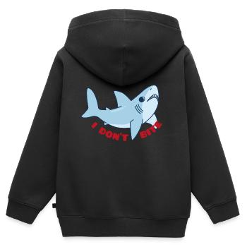 Meerestiere - Kinder Premium Organic Zip Hoodie - Schwarz - Hinten - AI Model Kid Male (0cm)