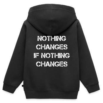 Business Motivation Spruch - Kinder Premium Organic Zip Hoodie - Schwarz - Hinten - AI Model Kid Male (0cm)