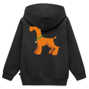 Nice, timeless design for all dog lovers - Kids Premium Organic Zip-up Hoodie - black - Back - AI Model Kid Male (0cm)