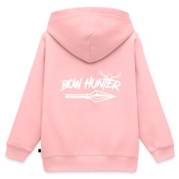 Pfeilspitze Bogenjäger Bogenjagd Für Jagdsaison - Kinder Premium Organic Zip Hoodie - Rosa - Hinten - AI Model Kid Female (0cm)