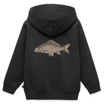 Meerestiere - Kinder Premium Organic Zip Hoodie - Schwarz - Hinten - AI Model Kid Male (0cm)