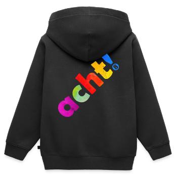 ACHT 8 JAHRE 8. GEBURTSTAG - Kinder Premium Organic Zip Hoodie - Schwarz - Hinten - AI Model Kid Male (0cm)