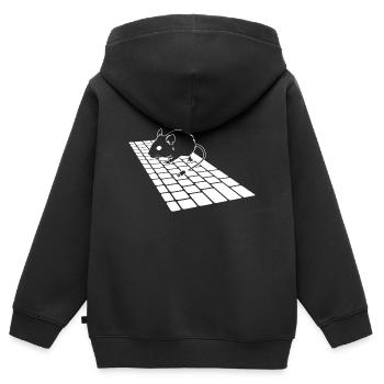 Maus - Tastatur - Computer - Geschenkidee - Kinder Premium Organic Zip Hoodie - Schwarz - Hinten - AI Model Kid Male (0cm)