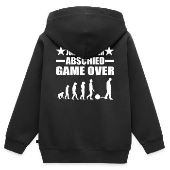 Junggesellenabschied - Kinder Premium Organic Zip Hoodie - Schwarz - Hinten - AI Model Kid Male (0cm)