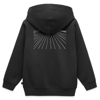 Linien - Kinder Premium Organic Zip Hoodie - Schwarz - Hinten - AI Model Kid Male (0cm)