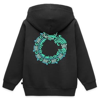 Inka Maya kalender aztec - Kinder Premium Organic Zip Hoodie - Schwarz - Hinten - AI Model Kid Male (0cm)