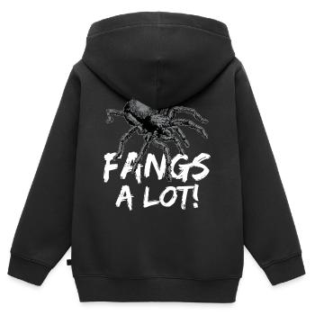 Tarantula Haustier Spinne Tarantulas Spinnen Tiere - Kinder Premium Organic Zip Hoodie - Schwarz - Hinten - AI Model Kid Male (0cm)