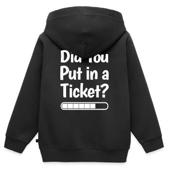 Avez-vous créé un billet ? Mème informatique drôle - Sweat Premium à capuche zippé enfant bio - noir - Dos - AI Model Kid Male (0cm)