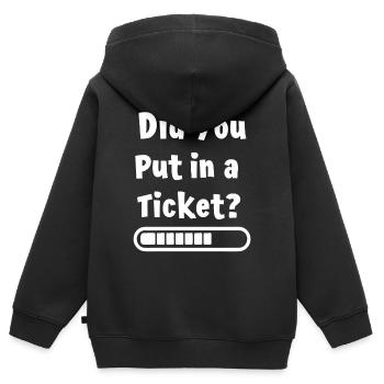 Avez-vous créé un billet ? Mème informatique drôle - Sweat Premium à capuche zippé enfant bio - noir - Dos - AI Model Kid Male (0cm)