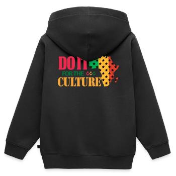 Black History Month Black History - Kinder Premium Organic Zip Hoodie - Schwarz - Hinten - AI Model Kid Male (0cm)