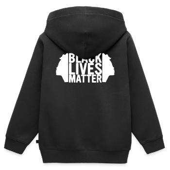 Black History Month Black History - Kinder Premium Organic Zip Hoodie - Schwarz - Hinten - AI Model Kid Male (0cm)