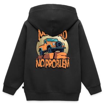 Off-Road Vehicle Driver - Kids Premium Organic Zip-up Hoodie - black - Back - AI Model Kid Male (0cm)