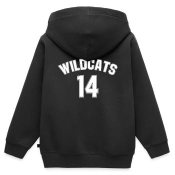 Wildcats musicaux du lycée - Sweat Premium à capuche zippé enfant bio - noir - Dos - AI Model Kid Male (0cm)