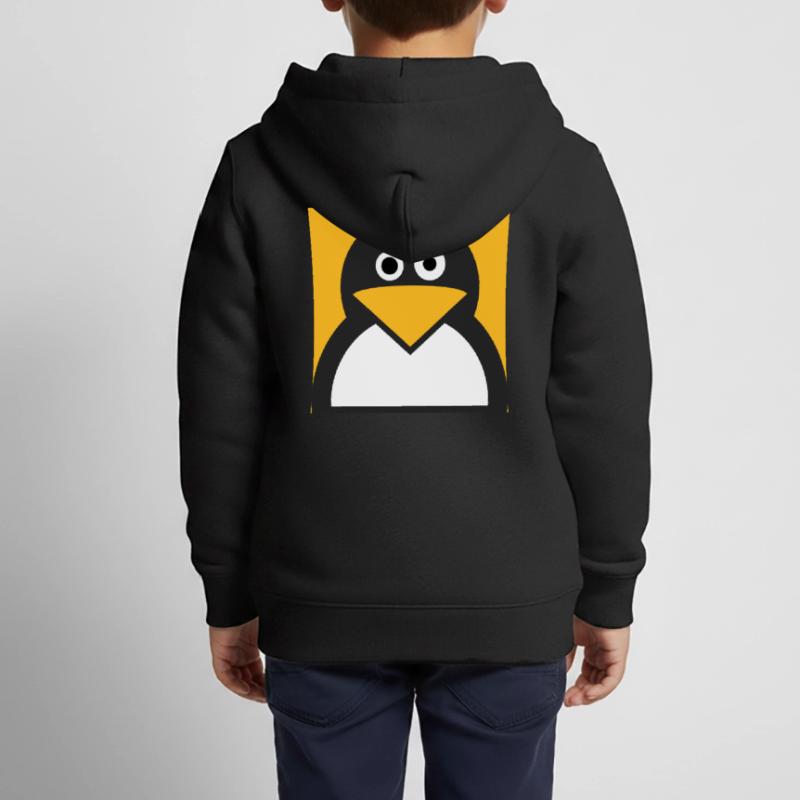 Linux Penguin Kids Premium Organic Zip-up Hoodie