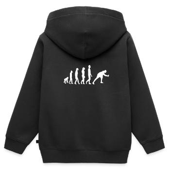 Graffiti Sprayer Evolution - Sweat Premium à capuche zippé enfant bio - noir - Dos - AI Model Kid Male (0cm)