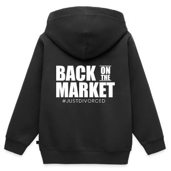 Divorce Separation Divorce Divorce Party - Kids Premium Organic Zip-up Hoodie - black - Back - AI Model Kid Male (0cm)