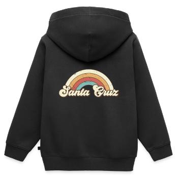 Santa Cruz California vintage retro - Kinder Premium Organic Zip Hoodie - Schwarz - Hinten - AI Model Kid Male (0cm)