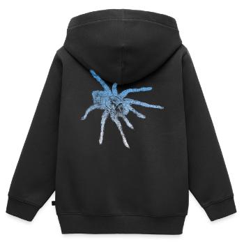 Vogelspinne Tarantel Arachniden Spinne Spinnen - Kinder Premium Organic Zip Hoodie - Schwarz - Hinten - AI Model Kid Male (0cm)