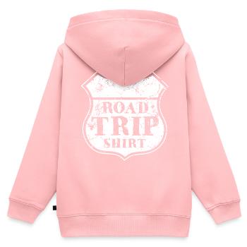 road trip shirt USA Roadtrip Fernfahrer Geschenk - Kinder Premium Organic Zip Hoodie - Rosa - Hinten - AI Model Kid Female (0cm)