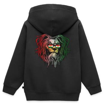 Kurdistan - Kinder Premium Organic Zip Hoodie - Schwarz - Hinten - AI Model Kid Male (0cm)