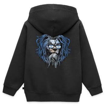 Argentine - Sweat Premium à capuche zippé enfant bio - noir - Dos - AI Model Kid Male (0cm)