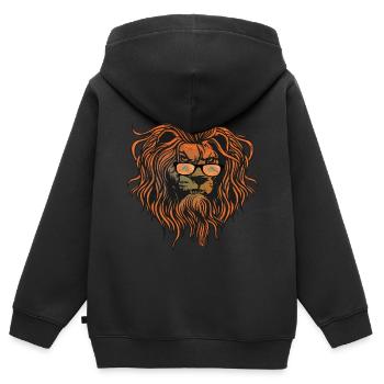 Bali - Sweat Premium à capuche zippé enfant bio - noir - Dos - AI Model Kid Male (0cm)