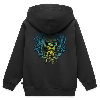 Bahamas - Kids Premium Organic Zip-up Hoodie - black - Back - AI Model Kid Male (0cm)