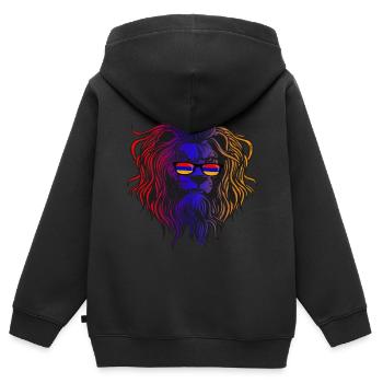 Armenien - Kinder Premium Organic Zip Hoodie - Schwarz - Hinten - AI Model Kid Male (0cm)