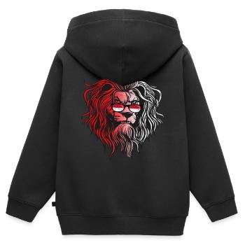 Indonesien - Kinder Premium Organic Zip Hoodie - Schwarz - Hinten - AI Model Kid Male (0cm)
