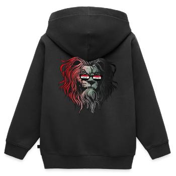 Iraq - Kids Premium Organic Zip-up Hoodie - black - Back - AI Model Kid Male (0cm)