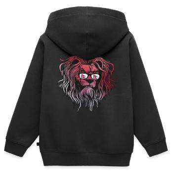 Nepal - Kinder Premium Organic Zip Hoodie - Schwarz - Hinten - AI Model Kid Male (0cm)
