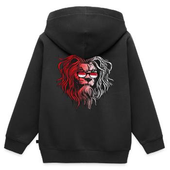 Monaco - Sweat Premium à capuche zippé enfant bio - noir - Dos - AI Model Kid Male (0cm)