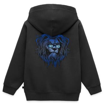 Northern Mariana Islands - Kids Premium Organic Zip-up Hoodie - black - Back - AI Model Kid Male (0cm)