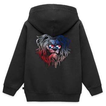 Panama - Sweat Premium à capuche zippé enfant bio - noir - Dos - AI Model Kid Male (0cm)