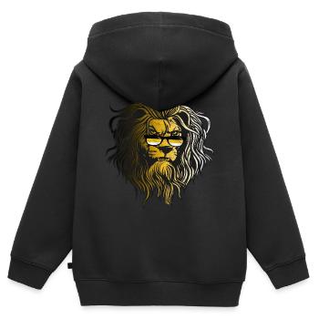 Russisches Kaiserreich - Kinder Premium Organic Zip Hoodie - Schwarz - Hinten - AI Model Kid Male (0cm)
