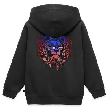 Puerto Rico - Kinder Premium Organic Zip Hoodie - Schwarz - Hinten - AI Model Kid Male (0cm)