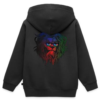 South Sudan - Kids Premium Organic Zip-up Hoodie - black - Back - AI Model Kid Male (0cm)