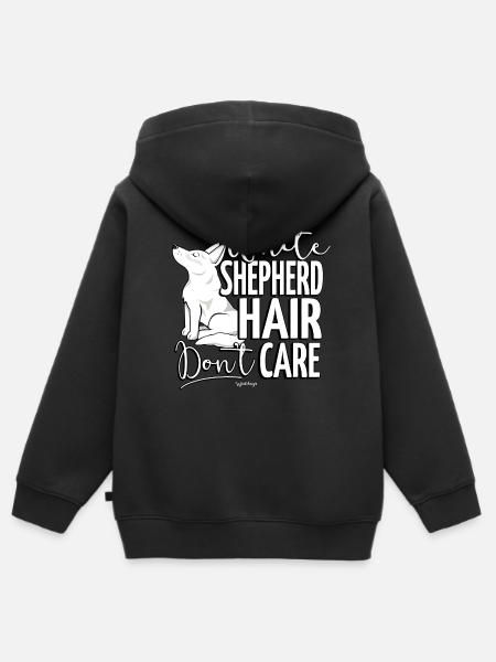 whiteshephair - Kinder Premium Organic Zip Hoodie - Schwarz